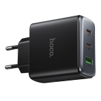Купити Мережевий Зарядний Пристрій Hoco C160A 2USB-C/1USB QC/PD65W, 6