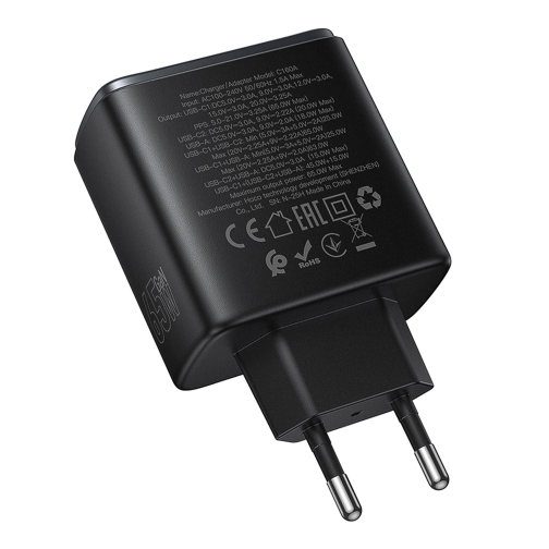 Купити Мережевий Зарядний Пристрій Hoco C160A 2USB-C/1USB QC/PD65W, 7