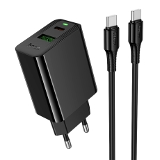 Купить Сетевое Зарядное Устройство Hoco CS95A 1USB/1USB-C QC/PD 30W+Type-C to Type-C