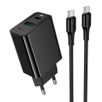 Купить Сетевое Зарядное Устройство Hoco CS95A 1USB/1USB-C QC/PD 30W+Type-C to Type-C