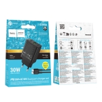 Купить Сетевое Зарядное Устройство Hoco CS95A 1USB/1USB-C QC/PD 30W+Type-C to Type-C, 2
