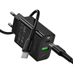 Купить Сетевое Зарядное Устройство Hoco CS95A 1USB/1USB-C QC/PD 30W+Type-C to Type-C, 5