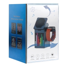 Купити Бездротовий Зарядний Пристрій 5in1 15W(Pixel Display/Clock/BT Speaker 5W)IPVersion М'ята упаковка