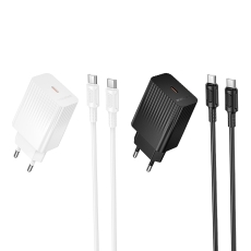 Купить Сетевое Зарядное Устройство Borofone BAS73A 1USB-C PD/QC 20W+Type-C to Type-C