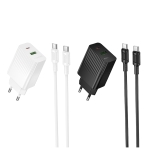 Купити Мережевий Зарядний Пристрій Borofone BAS74A 1USB-C/1USB PD/QC 20W+Type-C to Type-C
