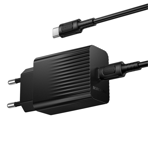 Купить Сетевое Зарядное Устройство Borofone BAS73A 1USB-C PD/QC 20W+Type-C to Type-C, 7