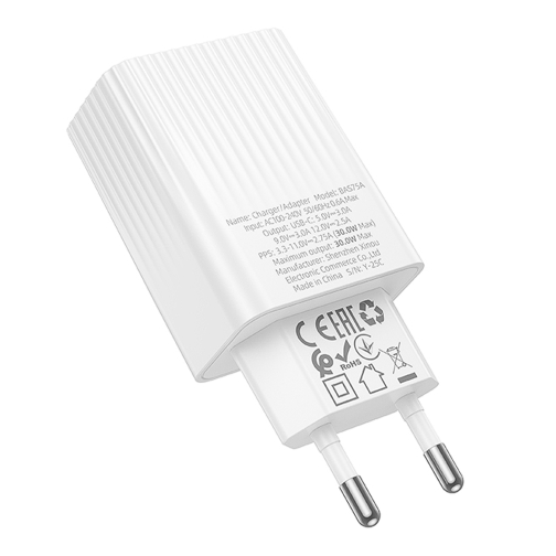 Купити Мережевий Зарядний Пристрій Borofone BAS75A 1USB-C PD/QC 30W, 8