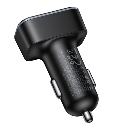 Автомобільний Зарядний Пристрій Hoco Z63B 1USB QC18W/1USB-C PD30W Total 48W Display превью 7