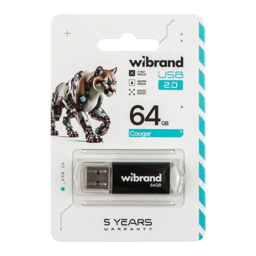 Купить USB Flash Drive Wibrand 64gb Cougar, 2