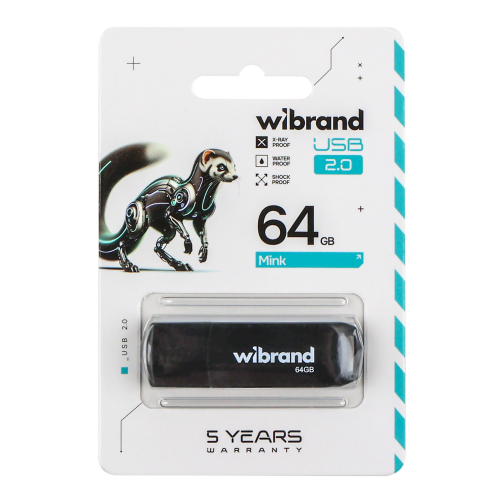 USB флеш-накопичувач Wibrand 64gb Mink превью 2