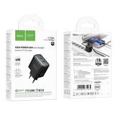 Купити Мережевий Зарядний Пристрій Hoco C158A 1USB-C/1USB QC/PD45W GAN