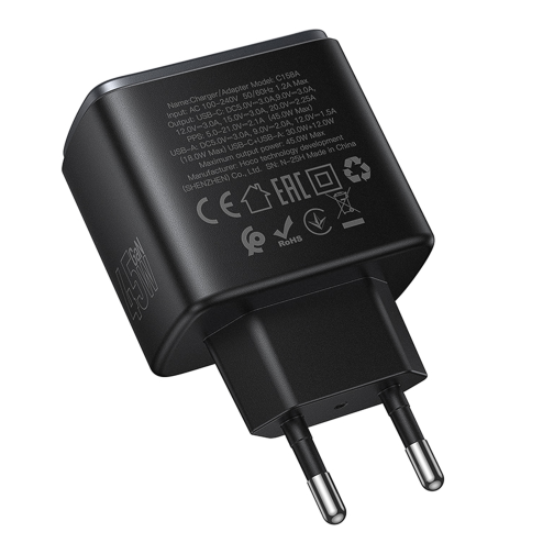 Мережевий Зарядний Пристрій Hoco C158A 1USB-C/1USB QC/PD45W GAN превью 7