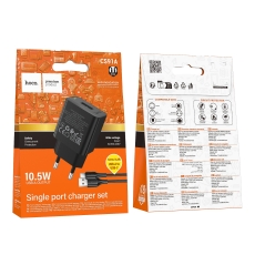 Купити Мережевий Зарядний Пристрій Hoco CS91A 1USB 2.1A+USB to Type-C
