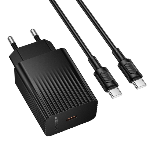 Мережевий Зарядний Пристрій Borofone BAS75A 1USB-C PD/QC 30W+Type-C to Type-C превью 5