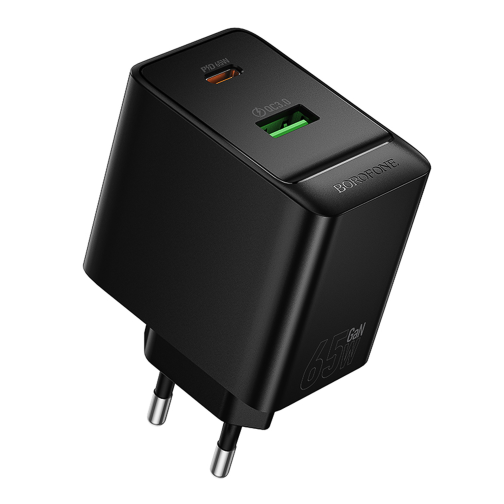 Мережевий Зарядний Пристрій Borofone BAS17A 1USB-C/1USB PD/QC 65W GAN