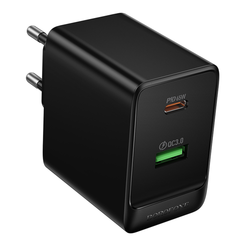 Мережевий Зарядний Пристрій Borofone BAS17A 1USB-C/1USB PD/QC 65W GAN превью 3