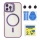 Купити Чохол TPU+PC+Metal Stand Case with MagSafe and Camera Lenses для iPhone 12/12 Pro Dark Purple