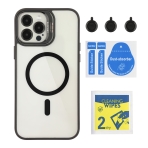 Купити Чехол TPU+PC+Metal Stand Case with MagSafe and Camera Lenses для iPhone 12 Pro Max, 7