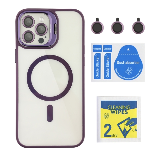 Купити Чехол TPU+PC+Metal Stand Case with MagSafe and Camera Lenses для iPhone 12 Pro Max, 9