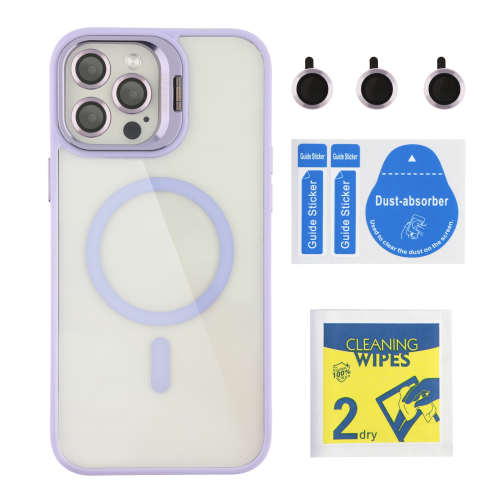 Чехол TPU+PC+Metal Stand Case with MagSafe and Camera Lenses для iPhone 12 Pro Max превью 10