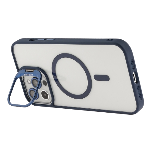 Купити Чехол TPU+PC+Metal Stand Case with MagSafe and Camera Lenses для iPhone 12 Pro Max, 15