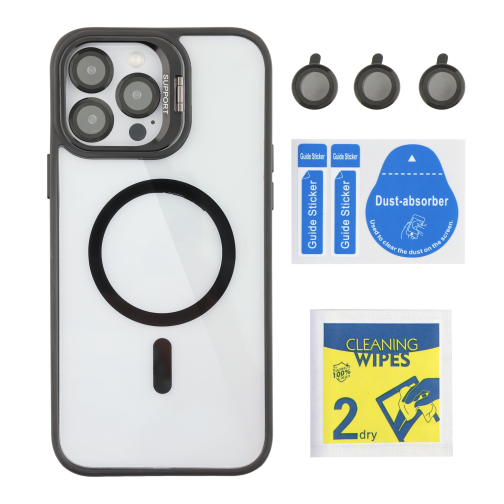 Чохол TPU+PC+Metal Stand Case with MagSafe and Camera Lenses для iPhone 13 Pro превью 7