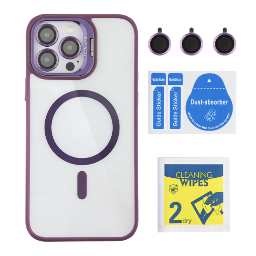 Чохол TPU+PC+Metal Stand Case with MagSafe and Camera Lenses для iPhone 13 Pro превью 9