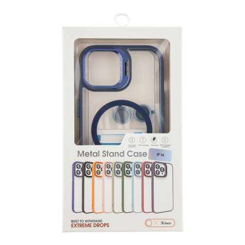Чохол TPU+PC+Metal Stand Case with MagSafe and Camera Lenses для iPhone 13 Pro Max превью 5
