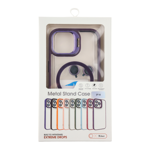 Чохол TPU+PC+Metal Stand Case with MagSafe and Camera Lenses для iPhone 13 Pro Max превью 6
