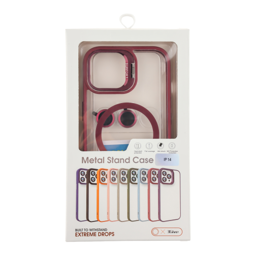 Чохол TPU+PC+Metal Stand Case with MagSafe and Camera Lenses для iPhone 13 Pro Max превью 10