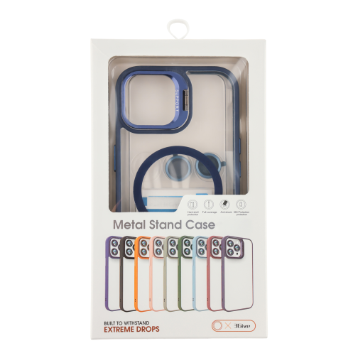 Чохол TPU+PC+Metal Stand Case with MagSafe and Camera Lenses для iPhone 14 превью 4