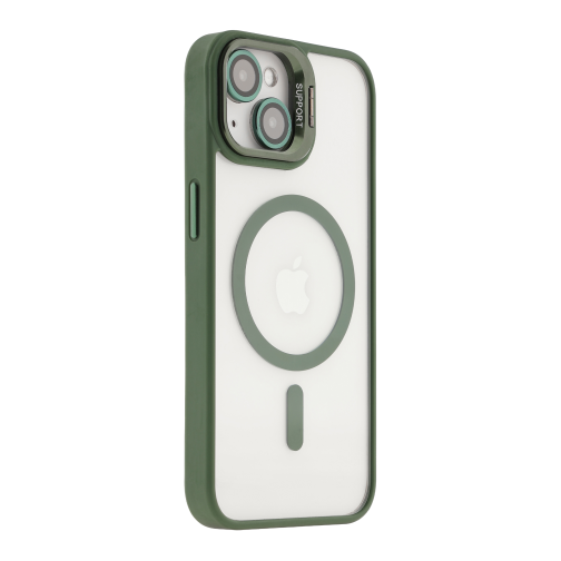 Чохол TPU+PC+Metal Stand Case with MagSafe and Camera Lenses для iPhone 14 превью 19