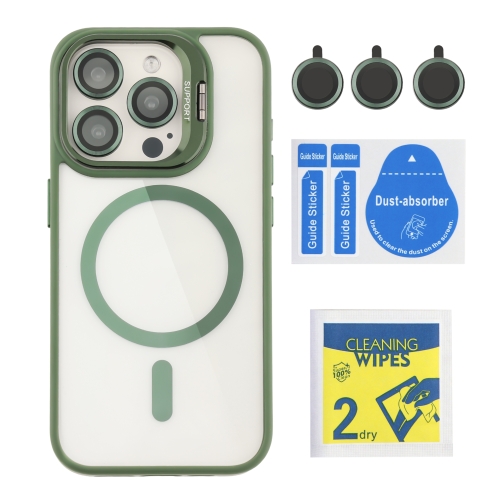 Купить Чехол TPU+PC+Metal Stand Case with MagSafe and Camera Lenses для iPhone 14 Pro, 16