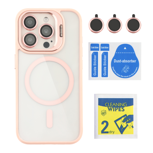 Чохол TPU+PC+Metal Stand Case with MagSafe and Camera Lenses для iPhone 14 Pro превью 19