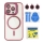 Купить Чехол TPU+PC+Metal Stand Case with MagSafe and Camera Lenses для iPhone 14 Pro Plum