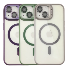 Купити Чохол TPU+PC+Metal Stand Case with MagSafe and Camera Lenses для iPhone 15