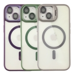 Купить Чехол TPU+PC+Metal Stand Case with MagSafe and Camera Lenses для iPhone 15