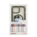 Купить Чехол TPU+PC+Metal Stand Case with MagSafe and Camera Lenses для iPhone 15, 7