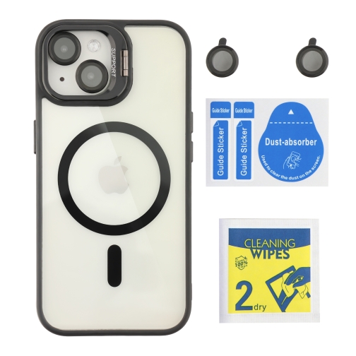 Купить Чехол TPU+PC+Metal Stand Case with MagSafe and Camera Lenses для iPhone 15, 13