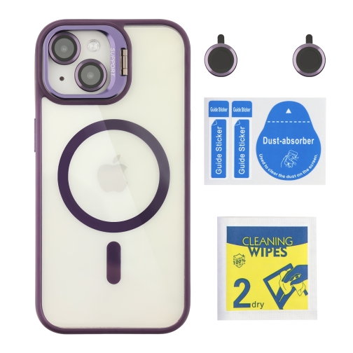 Купить Чехол TPU+PC+Metal Stand Case with MagSafe and Camera Lenses для iPhone 15, 16