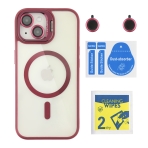 Купить Чехол TPU+PC+Metal Stand Case with MagSafe and Camera Lenses для iPhone 15, 21