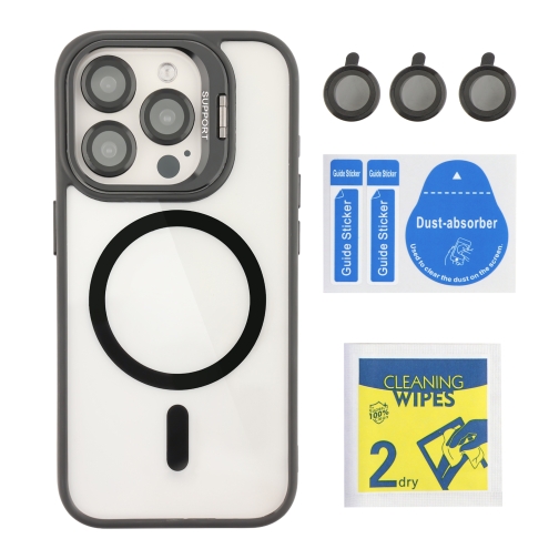 Купити Чохол TPU+PC+Metal Stand Case with MagSafe and Camera Lenses для iPhone 15 Pro, 13