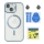 Купить Чехол TPU+PC+Metal Stand Case with MagSafe and Camera Lenses для iPhone 15 Blue