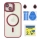 Купить Чехол TPU+PC+Metal Stand Case with MagSafe and Camera Lenses для iPhone 15 Plum