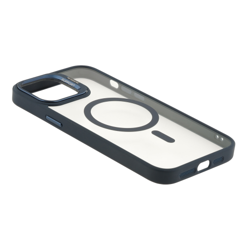 Чехол TPU+PC+Metal Stand Case with MagSafe and Camera Lenses для iPhone 12 Pro Max М'ята упаковка превью 13