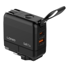 Купити Мережевий Зарядний Пристрій LDNIO Q2618 1USB/1USB-C GAN PD65W+Type-C to Type-C
