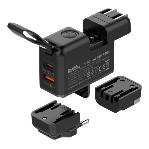 Мережевий Зарядний Пристрій LDNIO Q2618 1USB/1USB-C GAN PD65W+Type-C to Type-C превью 3