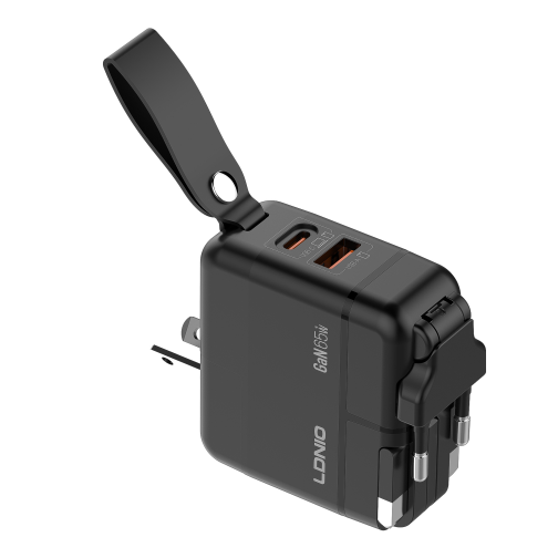 Мережевий Зарядний Пристрій LDNIO Q2618 1USB/1USB-C GAN PD65W+Type-C to Type-C превью 11