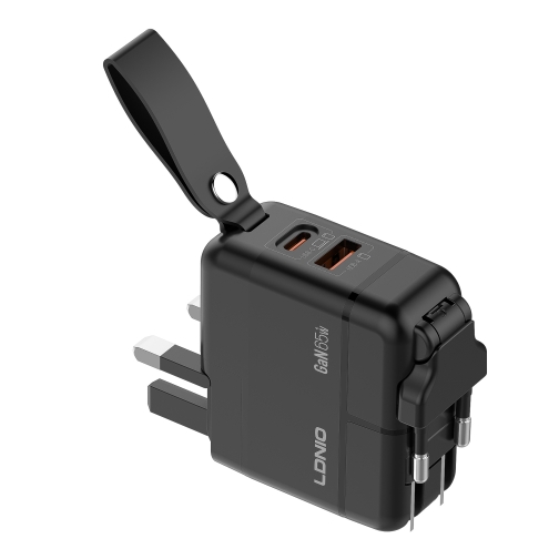 Купить Сетевое Зарядное Устройство LDNIO Q2618 1USB/1USB-C GAN PD65W+Type-C to Type-C, 12