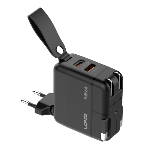 Мережевий Зарядний Пристрій LDNIO Q2618 1USB/1USB-C GAN PD65W+Type-C to Type-C превью 13